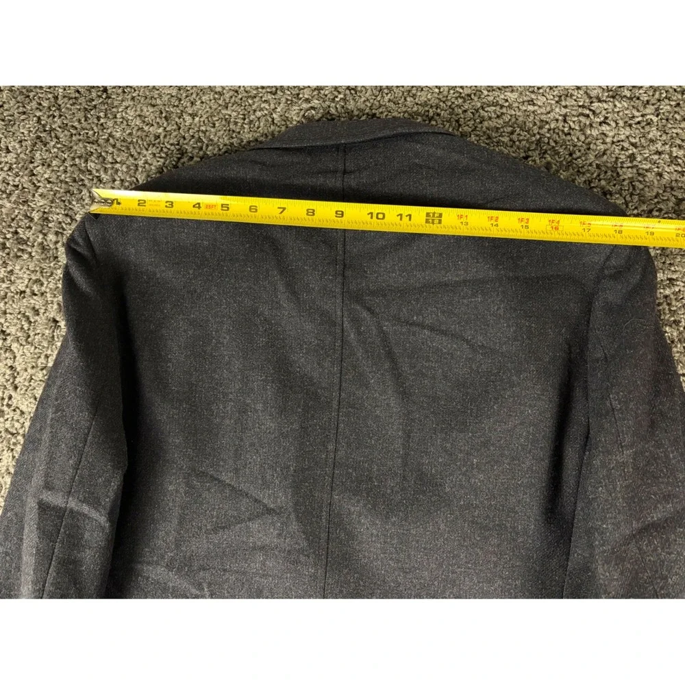 Brooks Brothers 1818 Madison Blazer 42S Charcoal Grey Wool Cashmere Moon England